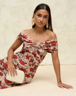 Miphai Vestido Reme Estampado Floral