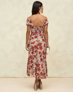 Miphai Vestido Reme Estampado Floral