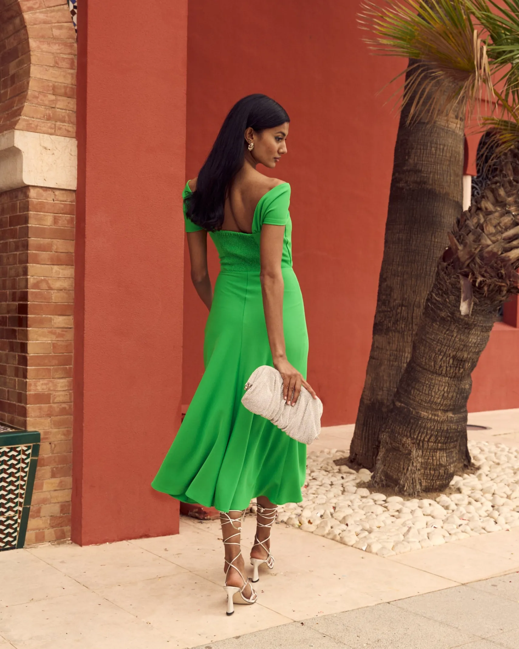 Miphai Vestido Reme Verde