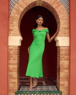 Miphai Vestido Reme Verde