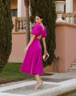 Miphai Vestido Sol magenta