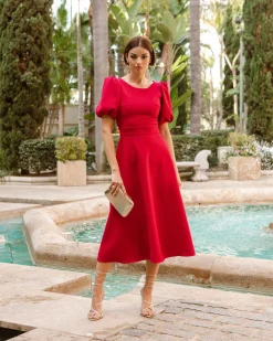 Miphai Vestido Sol rojo