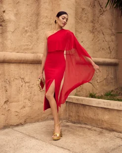 Miphai Vestido Thai Rojo