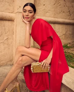Miphai Vestido Thai Rojo