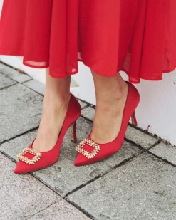 Miphai Zapatos de Salón Kiara Rojo